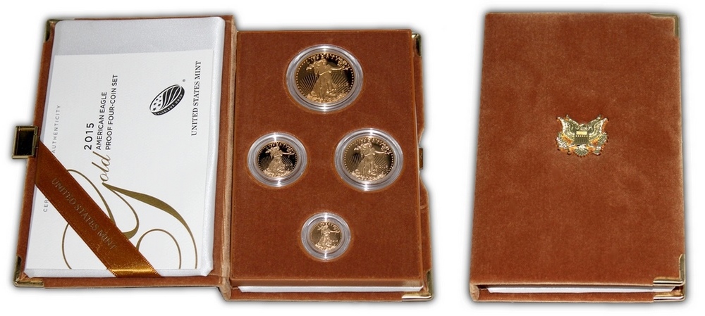 American Eagle Exkluzivní sada zlatých mincí 2015 Proof