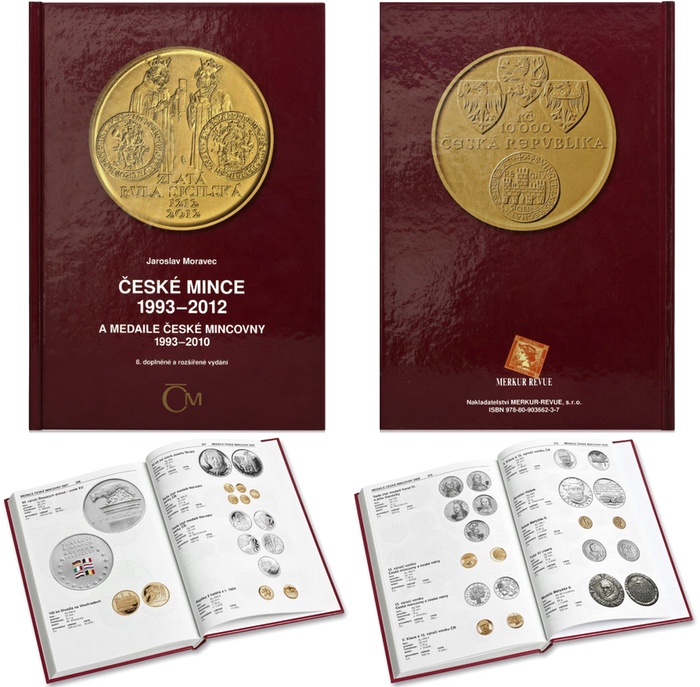 Zadní strana České mince 1993 - 2012 a medaile České mincovny 1993 - 2010