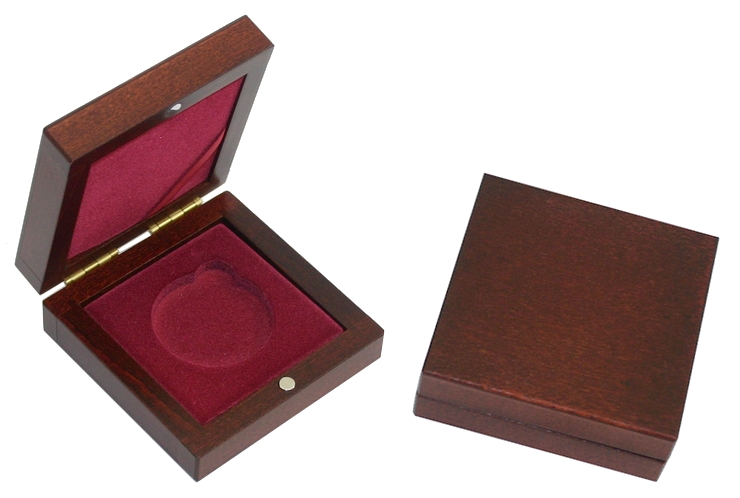 Dřevěná krabička 1 x Au ČR 45 mm