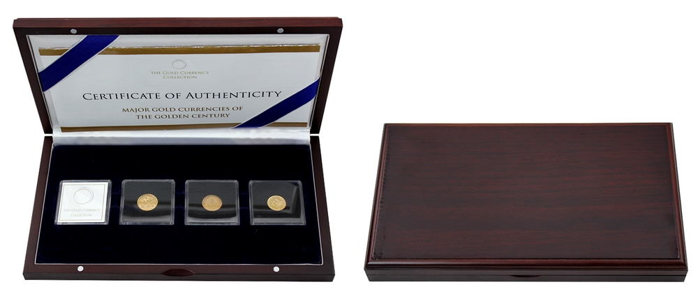 The Gold Currency Collection Sada 3 raritních zlatých mincí Standard