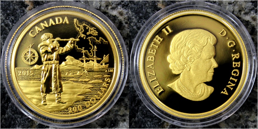 Zlatá minca Henry Hudson 2015 Proof