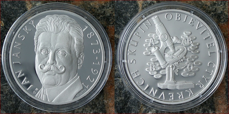 Jan Janský stříbrná medaile 2011 Proof