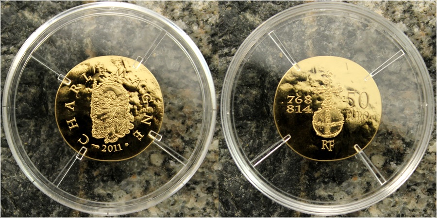 Zlatá mince Karel Veliký 2011 Proof 