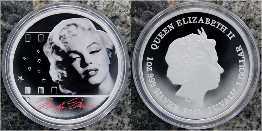 Stříbrná mince Marilyn Monroe 1 Oz 2012 Proof