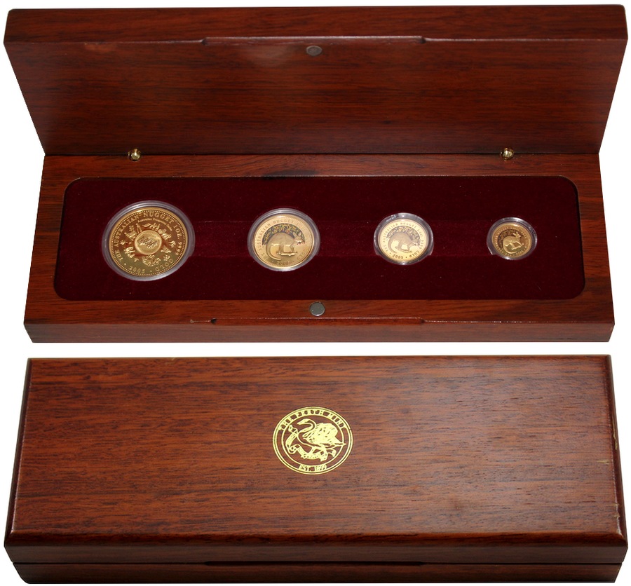 The Australian Nugget 20.výročí Sada zlatých mincí 2005 Proof