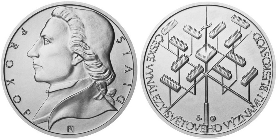 Bleskosvod - vynález Prokopa Diviše Stříbrná medaile 2011 Standard 