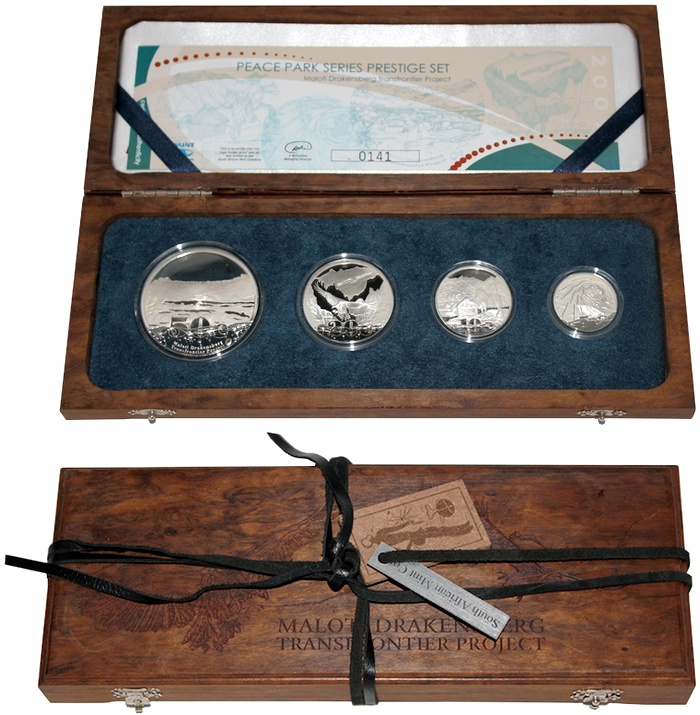 Peace Parks Maloti-Drakensberg Exkluzivní sada stříbrných mincí 2009 Proof