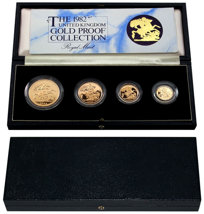Sovereign Exkluzivní sada zlatých mincí 1982 Proof