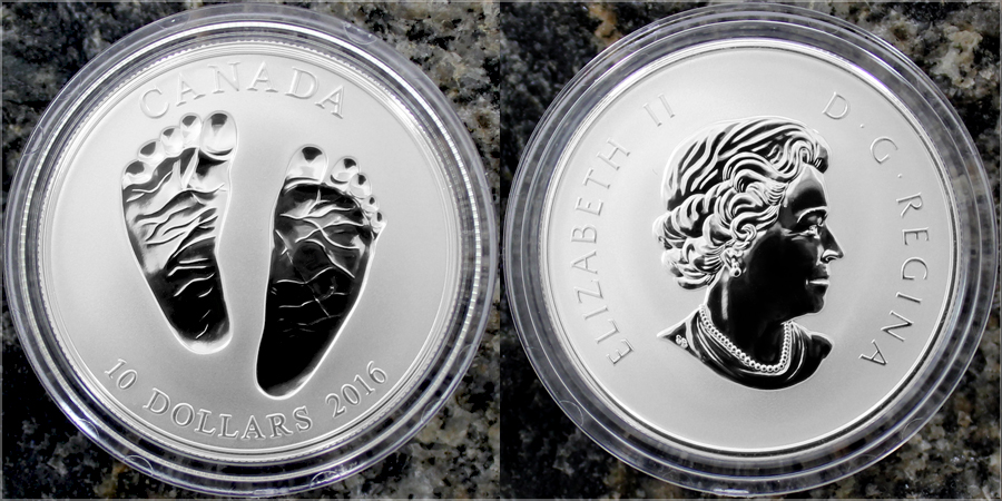 Stříbrná mince Vítej na světě 2016 Proof (.9999)