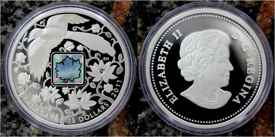 Stříbrná mince Straka - Maple of Happiness 2011 Proof (.9999)