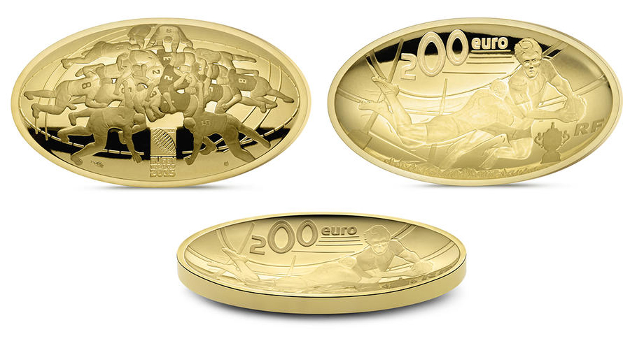 Zlatá mince Mistrovství světa v ragby 2015 1 Oz Proof
