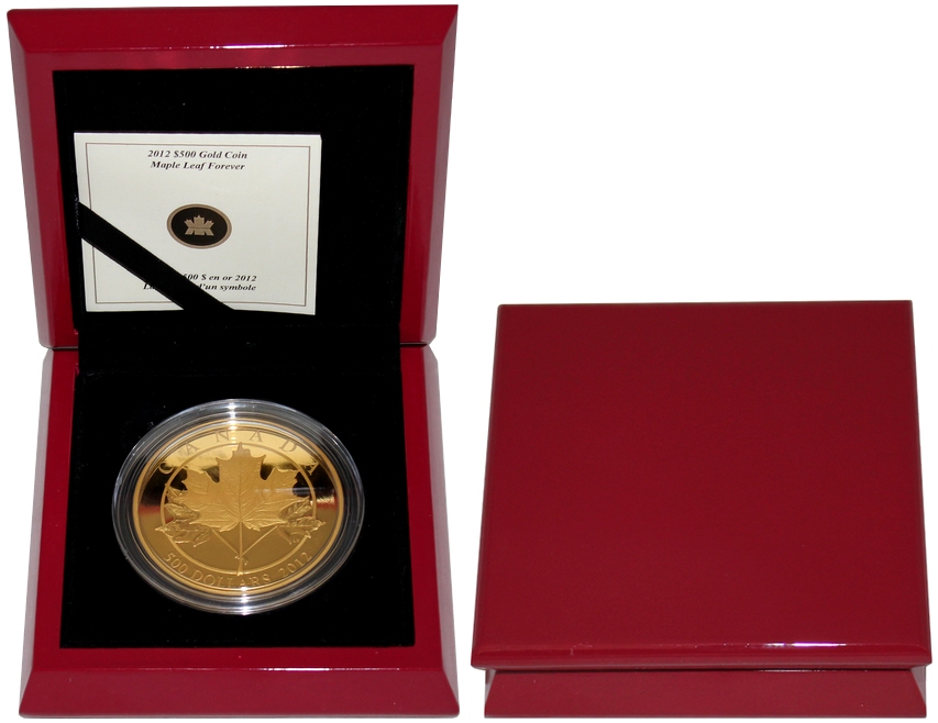 Zlatá minca 5 Oz Maple Leaf Forever 2012 Proof