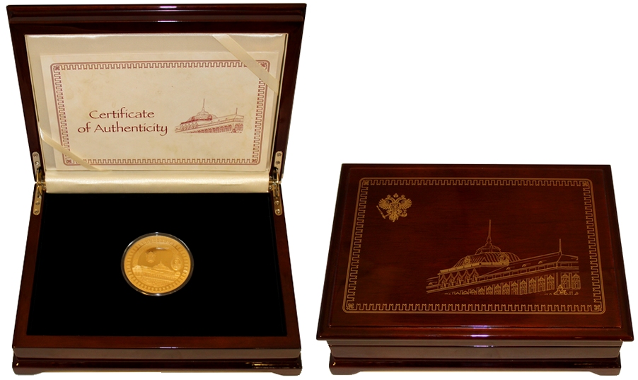 Zlatá minca 5 Oz Moskovský Kremeľ Kremlin Series 2011 Proof