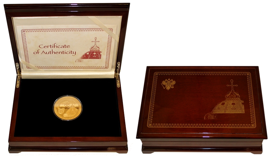 Zlatá mince 5 Oz Koruna Monomacha Kremlin Series 2011 Proof