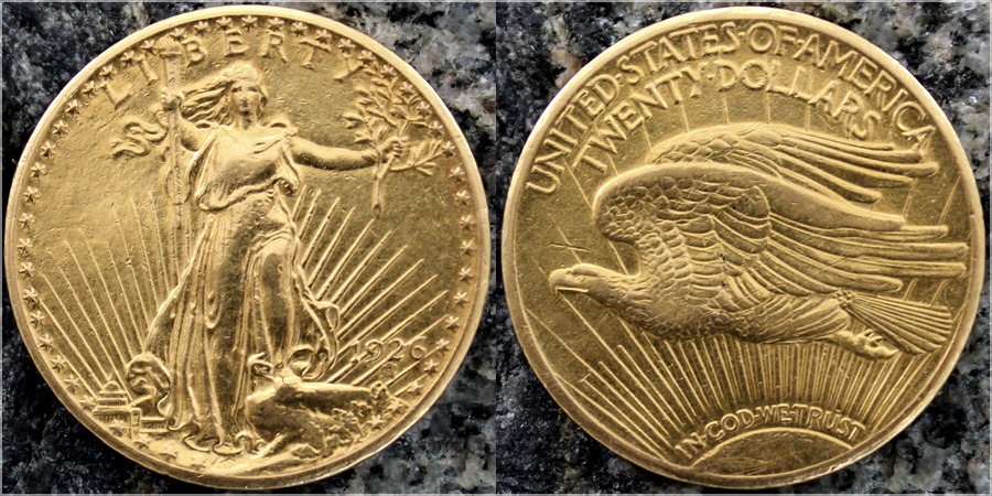 Zlatá mince American Double Eagle 1926