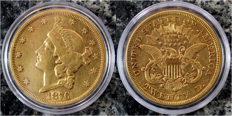 Zlatá minca American Double Eagle Liberty Head 1876