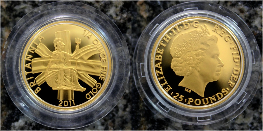 Zlatá mince 1/4 Oz Britannia 2011 Proof
