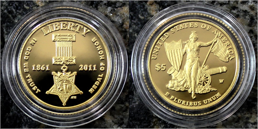 Zlatá minca Medal of Honor 2011 Proof