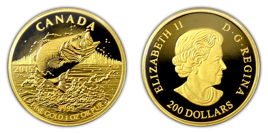 Zlatá mince Okounek pstruhový 1 Oz 2015 Proof