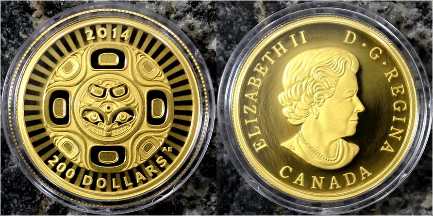 Zlatá mince Propojení: Moře - Orca 1/2 Oz 2014 Proof