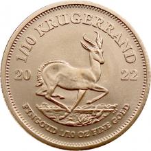 Zlata investiční mince Krugerrand 1/10 Oz