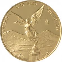 Zlatá investiční mince Mexico Libertad 1/4 Oz