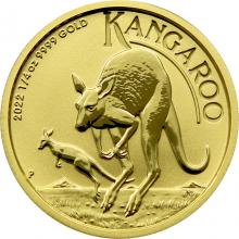 Zlatá investiční mince Kangaroo Klokan 1/4 Oz