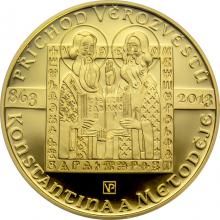 Zlatá mince 10000 Kč Konstantin a Metoděj Příchod věrozvěstů 1oz 2013 Proof