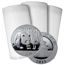 Stříbrná investiční mince Panda 1 Oz - Investiční Paket 100 Kusů