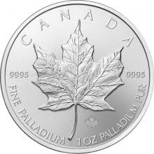 Palladiová investičná minca Maple Leaf 1 Oz