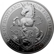 Stříbrná investiční mince The Queen´s Beasts The Unicorn 10 Oz 2019