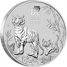Strieborná investičná minca Year of the Tiger Rok Tigra Lunárny 1 Kg 2022
