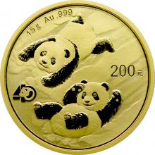 Zlatá investiční mince Panda 15g 2022