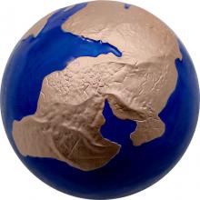 Strieborná minca 3 Oz The Blue Marble - planéta Zem - superkontinent Pangaea 2022