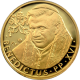 Zlatá půluncová medaile Papež Benedikt XVI. v ČR 2009 Proof