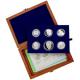 Sada 6 stříbrných pamětních mincí roku 2013 v dřevěné krabičce Proof