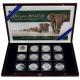 African Wildlife Slon africký Sada stříbrných mincí 2004 - 2014 Proof