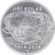 Stříbrná mince 500 Kč Jiří Kolář 100. výročí narození 2014 Standard