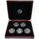 BIG FIVE sada stříbrných mincí Afrika Největší unce světa 2010 Proof