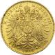 Zlatá investiční mince Desetikoruna Františka Josefa I. 1912 (novoražba)