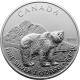 Stříbrná investiční mince Grizzly Canadian Wildlife 1 Oz 2011