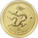 Zlatá investiční mince Year of the Dragon Rok Draka Lunární 1/10 Oz 2012