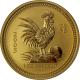 Zlatá investiční mince Year of the Rooster Rok Kohouta Lunární 1 Oz 2005