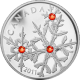Strieborná minca Snehová vločka Hyacint 2011 Proof (.9999)