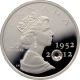 Stříbrná mince Diamantové výročí Elizabeth II. s krystalem 2012 Proof