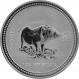 Stříbrná investiční mince Year of the Pig Rok Vepře Lunární 1 Oz 2007