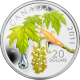 Strieborná kolorovaná minca Dešťová kapka Maple Leaf 2011 Proof