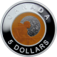 Strieborná kolorovaná minca Hunter´s Moon Niob 2011 Proof
