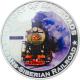 Stříbrná mince kolorovaný Trans-Siberian History of Railroads 2011 Proof