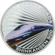 Stříbrná mince kolorovaný Shinkansen 500 History of Railroads 2011 Proof
